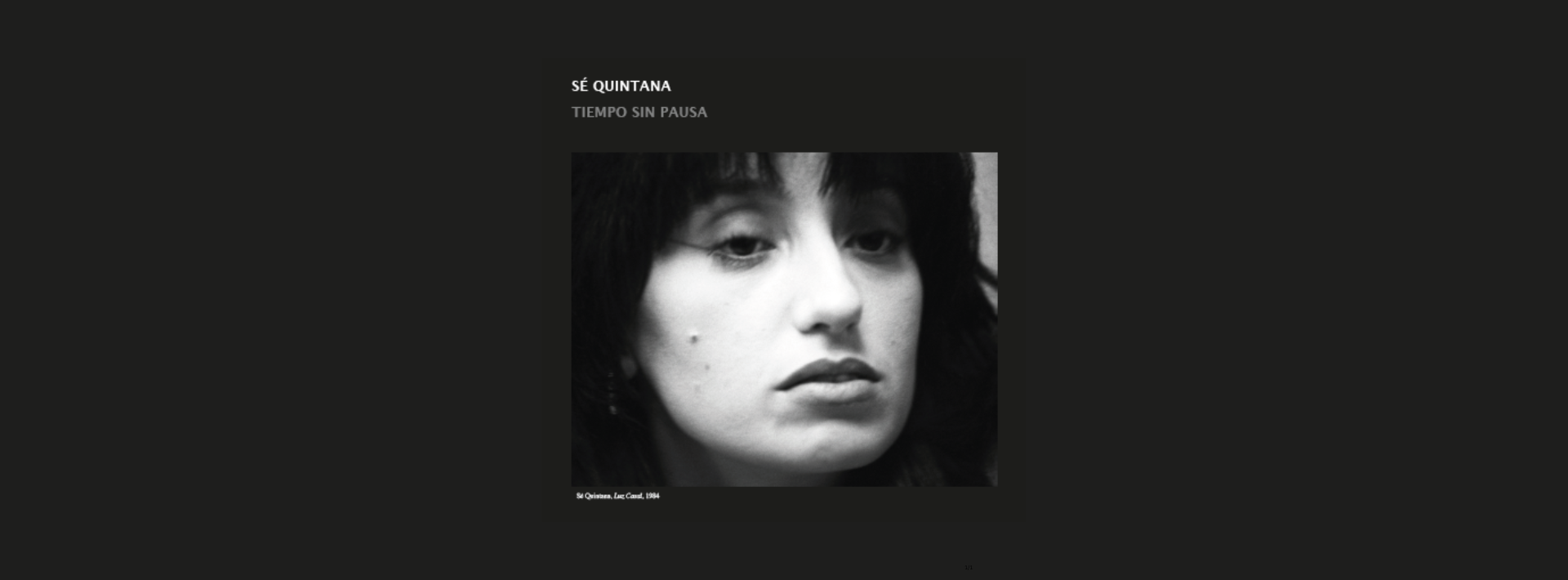 exposición Tiempo sin pausa de Sé Quintana